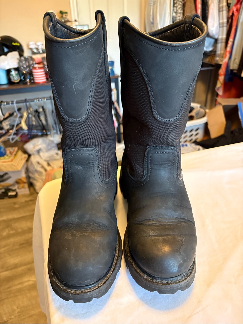 Carhartt Men's Black Pull-On Work Boots